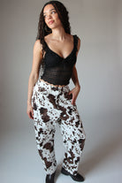 Ruffle Lace Tie Front Tank Top