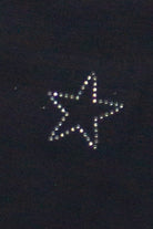 Rhinestone Star Ringer Crop Tank Top Closeup