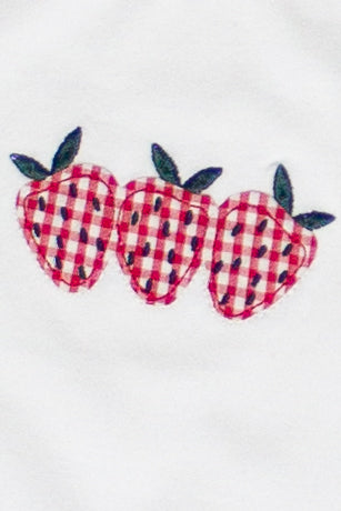 Patch Crop Tank Top White Closeup