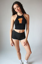 Hot Fries High Neck Seamless Tank Top