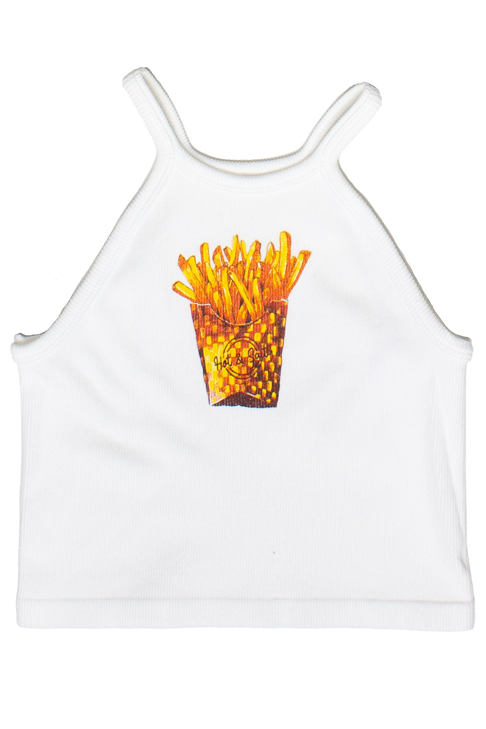 Hot Fries High Neck Seamless Tank Top