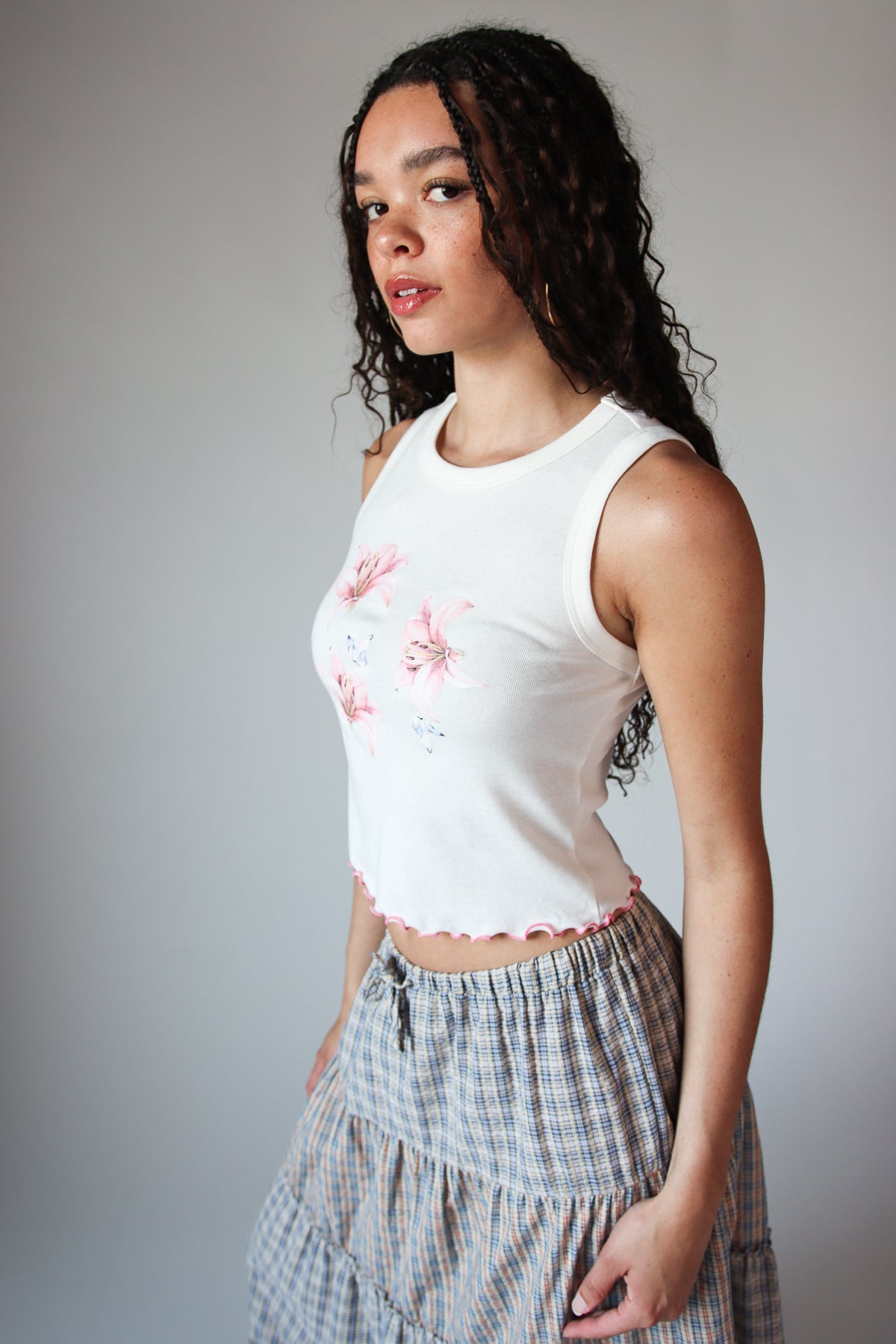 Lilies & Butterflies Tank Top