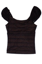 Layered Lace Drawstring Tie Front Top