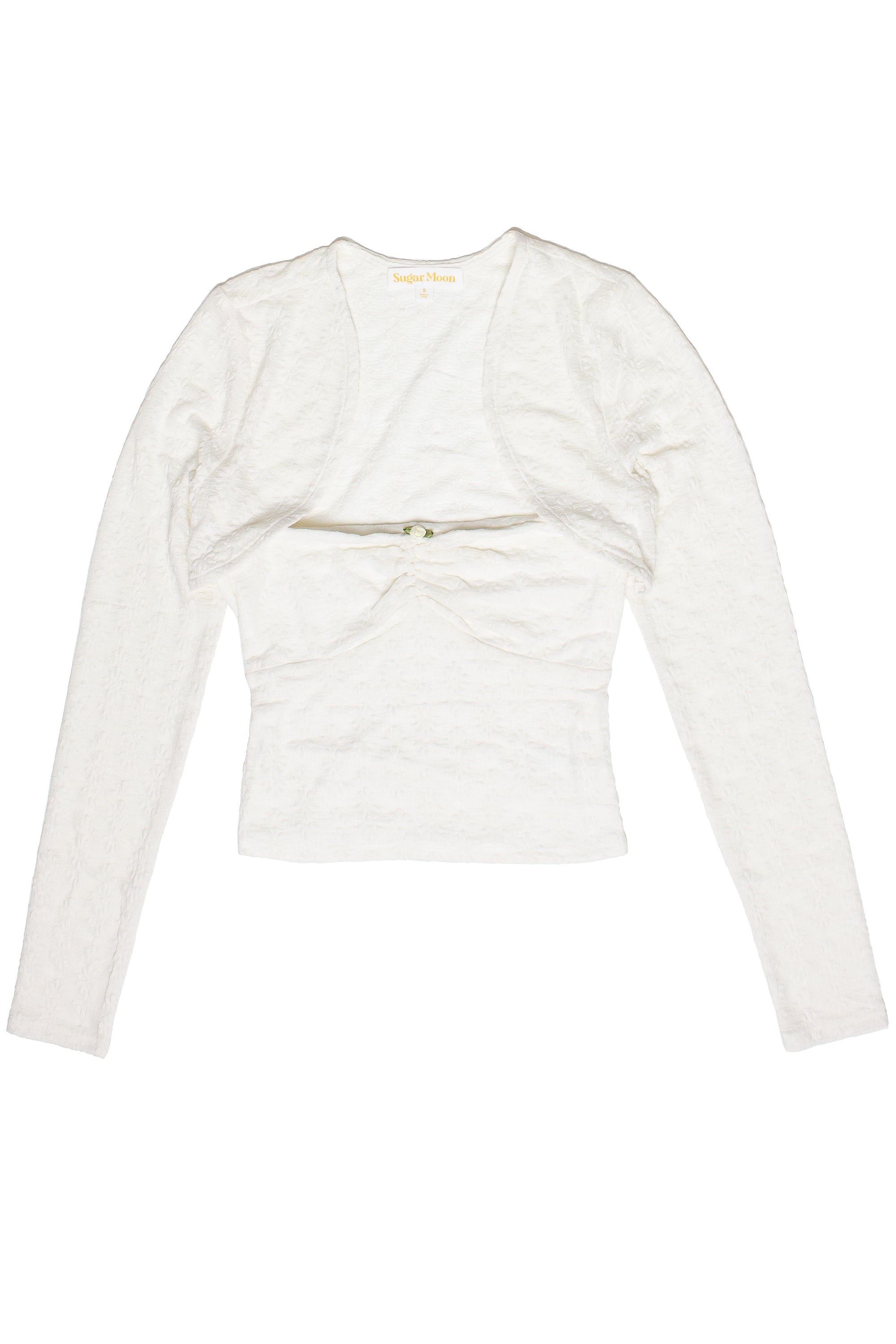 トップス theredthread S loop drape tops white THEREDTHREAD / ザレッドスレッド】S loop drape tops