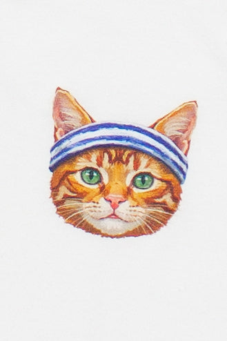 Workout Kitty Ringer Tee