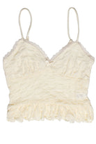 Wavy Textured Peplum Cami