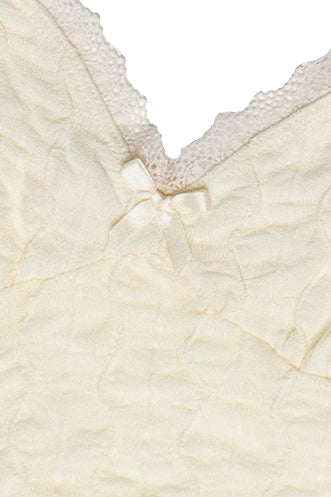 Wavy Textured Peplum Cami