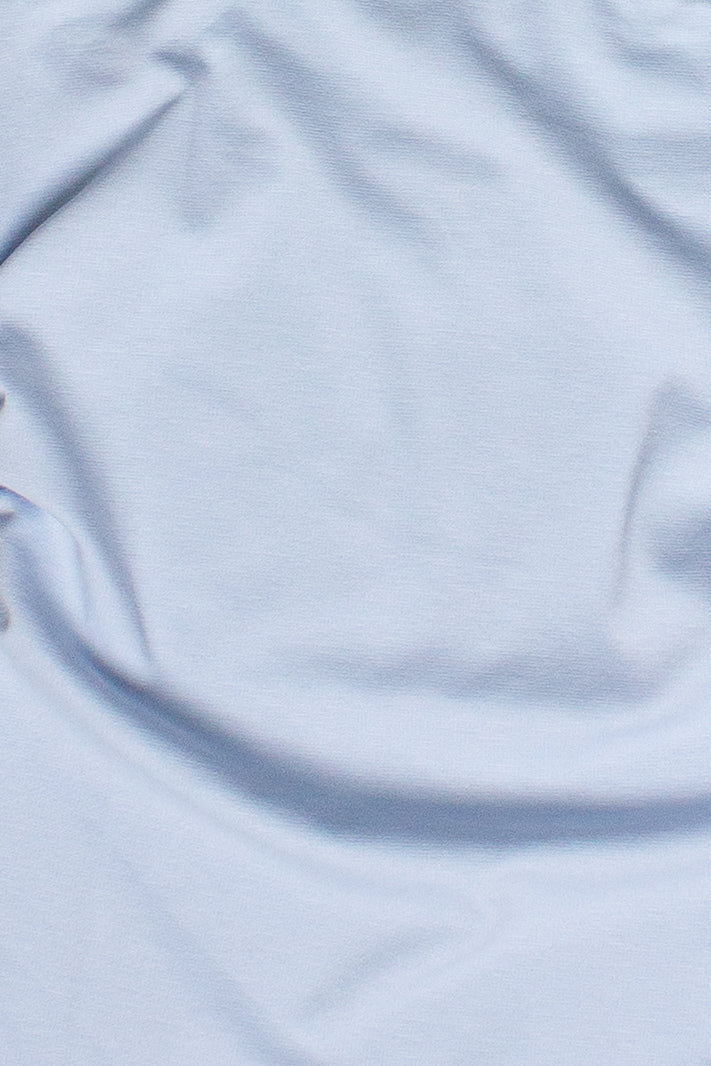 Side Ruched Tube Top - Light Blue