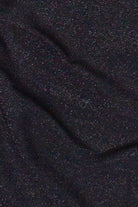 Metallic Knit Side Ruched Tube Top - Black