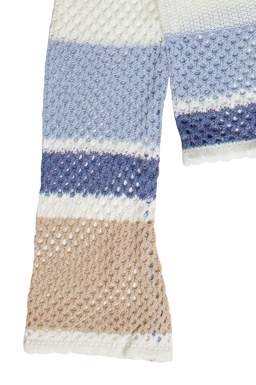 Beachy Stripe Open Knit Sweater