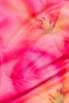 Asymmetrical Hibiscus Tube Top - Pink