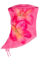 Asymmetrical Hibiscus Tube Top - Pink