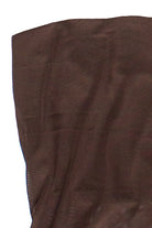 Tassel Fringe Mesh Tube Top - Brown