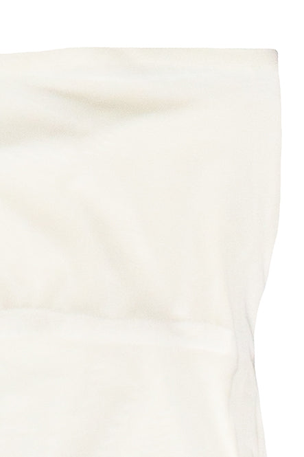 Tassel Fringe Mesh Tube Top - Ivory