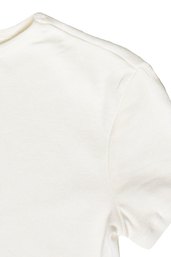 Seaside Beaded Patch Baby Tee - White