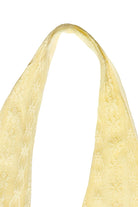 Lace Mesh Buckle Halter Top - Yellow