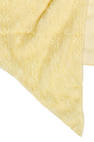 Lace Mesh Buckle Halter Top - Yellow