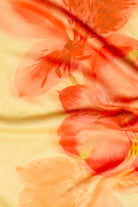 Asymmetrical Hibiscus Tube Top - Yellow