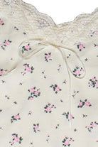 Ribbon Bow Lace Trim Cami - White