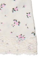 Ribbon Bow Lace Trim Cami - White