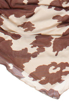 Mesh Cow Print Asymmetrical Hem Tee