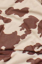 Mesh Cow Print Asymmetrical Hem Tee