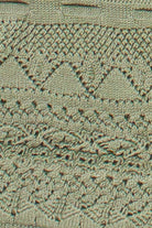 Pointelle Knit Flyaway Tank Top - Olive