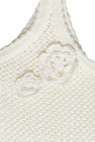 Crochet Flower Peplum Tank Top