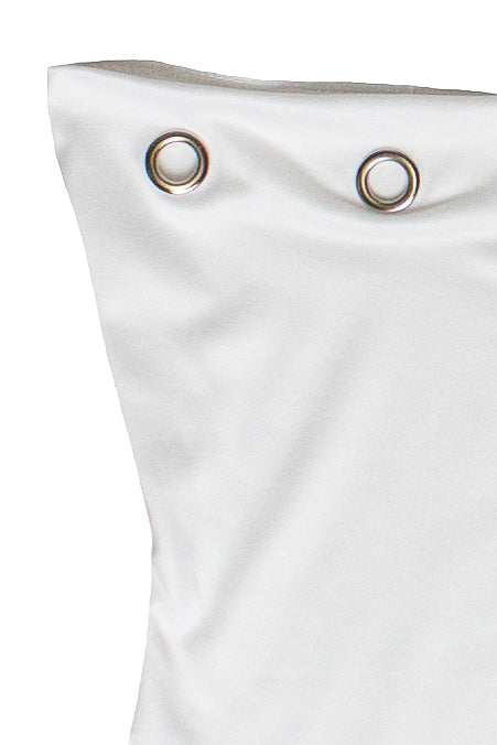 Grommet Tube Top - White