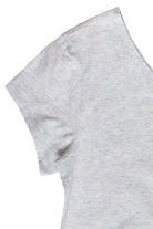 Heather Gray Off The Shoulder Crop Top
