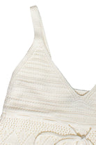 Mixed Open Knit Flyaway Tank Top