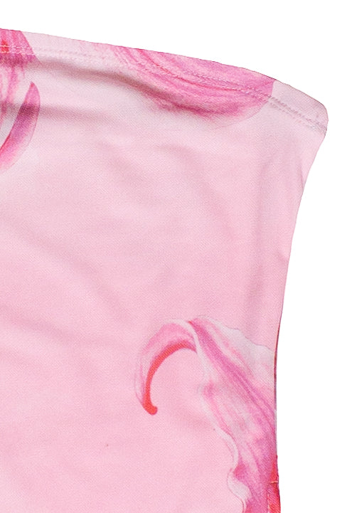 Baby Pink Lily Mesh Tube Top