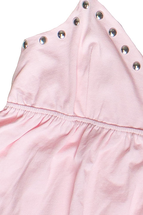 Studded Babydoll Tank Top - Light Pink