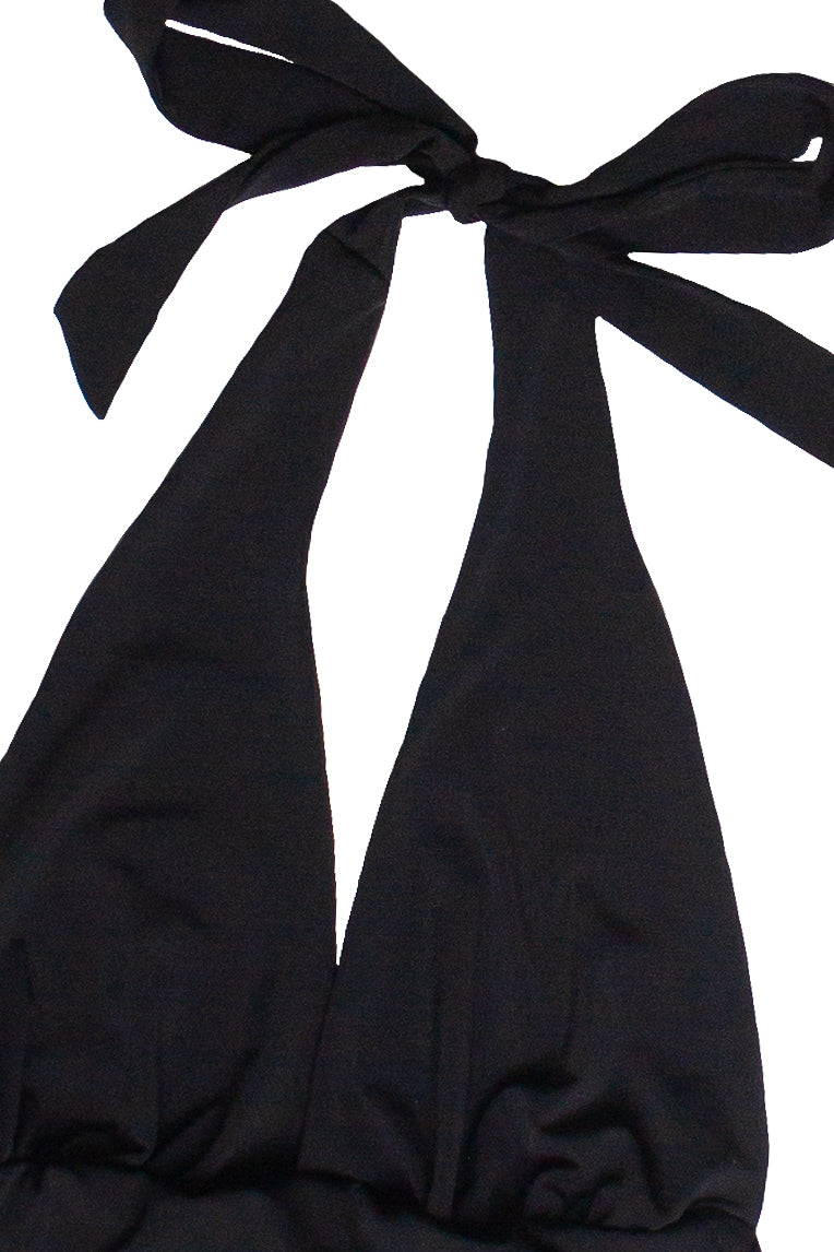 Side Ruched Halter Top