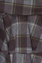 Brushed Plaid Tiered Mini Skort - Brown