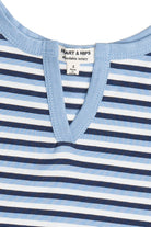 Notch Neck Striped Tank Top