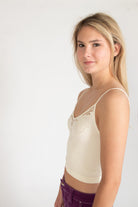 Vanilla Seamless Lace Pattern Cami