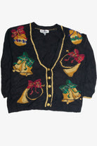 Vintage Black Ugly Christmas Cardigan 60932