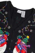 Vintage Black Ugly Christmas Vest 60880