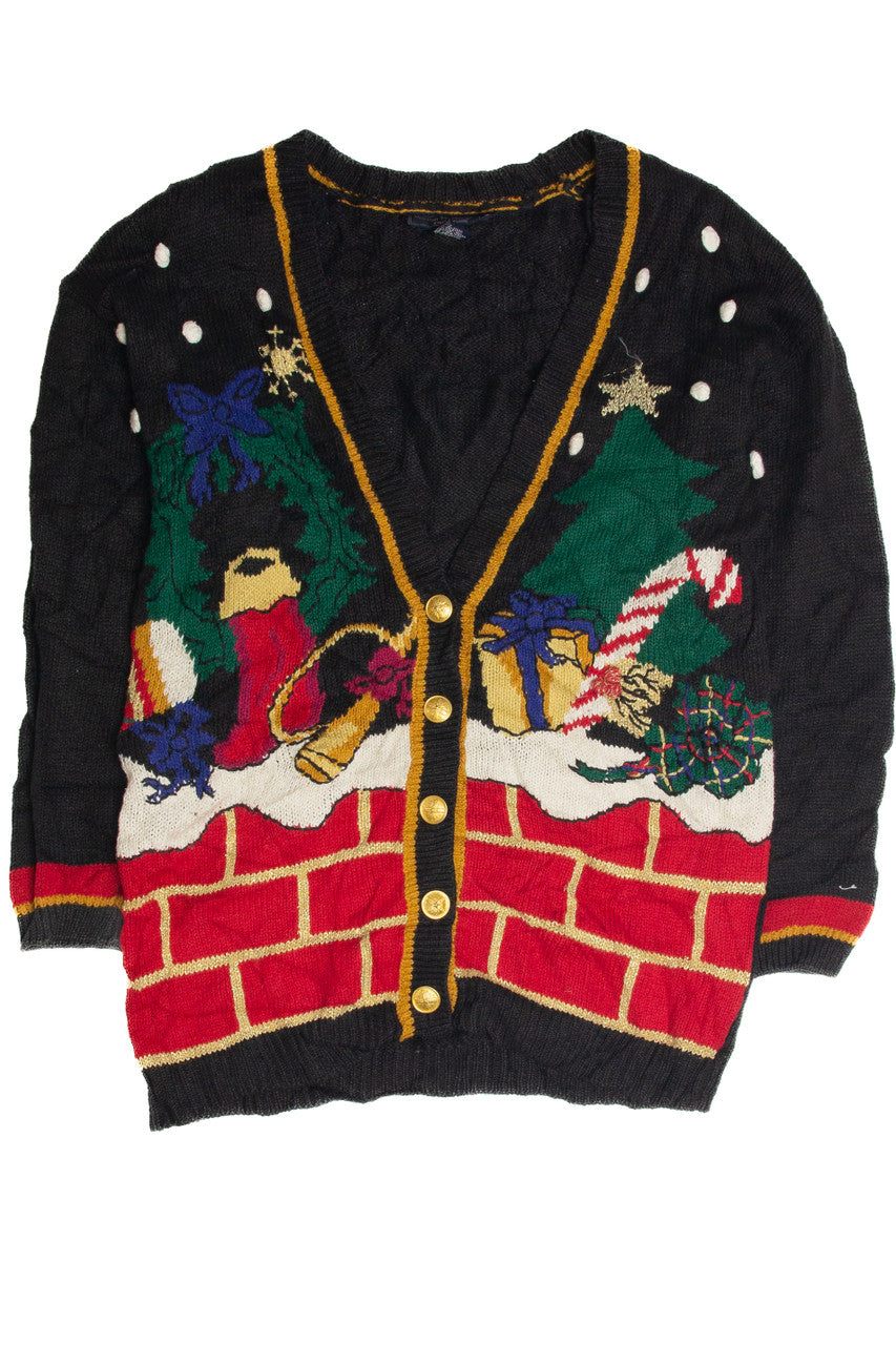 Vintage Black Ugly Christmas Cardigan 59879