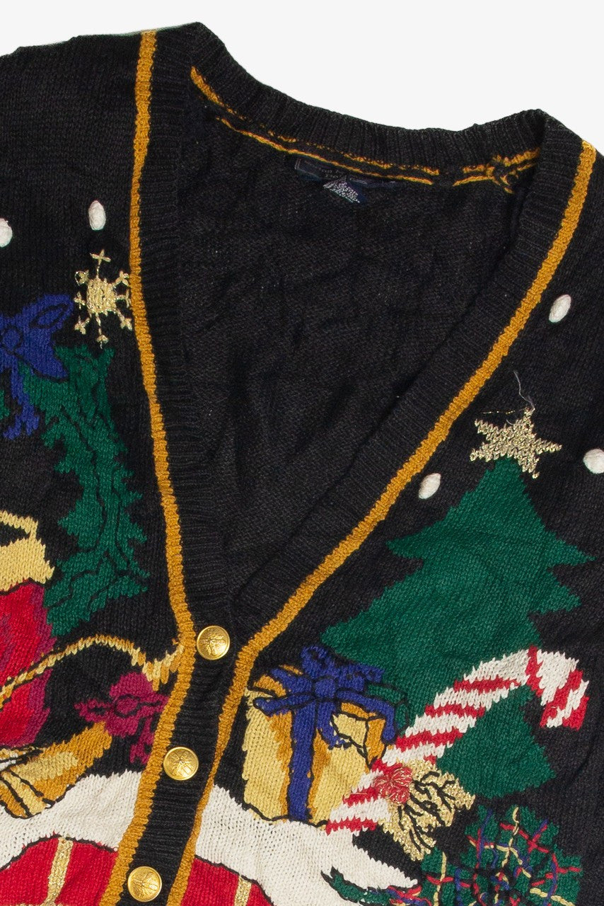 Vintage Black Ugly Christmas Cardigan 59879