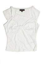 White Sweetheart Lace Top