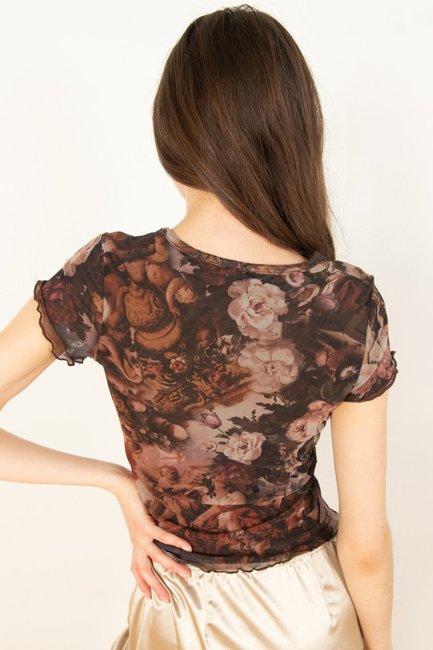 Renaissance Painting Mesh Tee