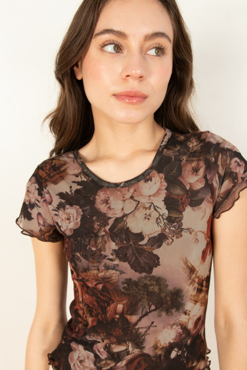 Renaissance Painting Mesh Tee