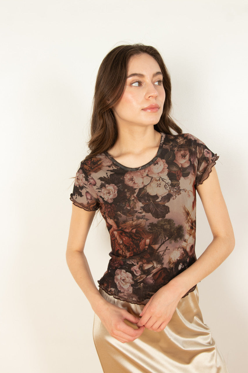 Renaissance Painting Mesh Tee