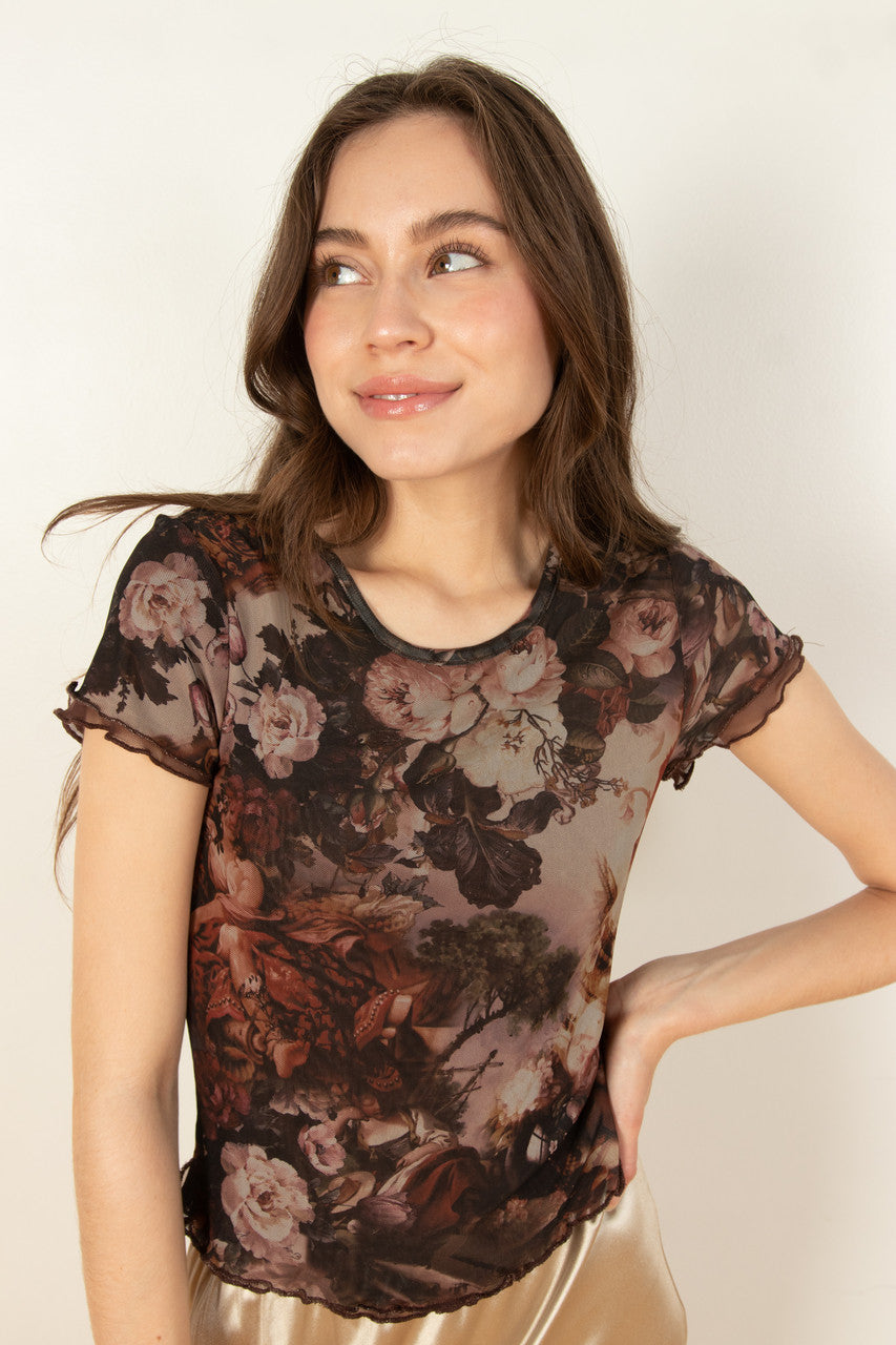 Renaissance Painting Mesh Tee