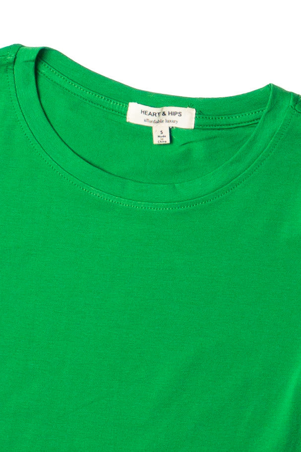 Grassy Green Short Sleeve Crop Tee
