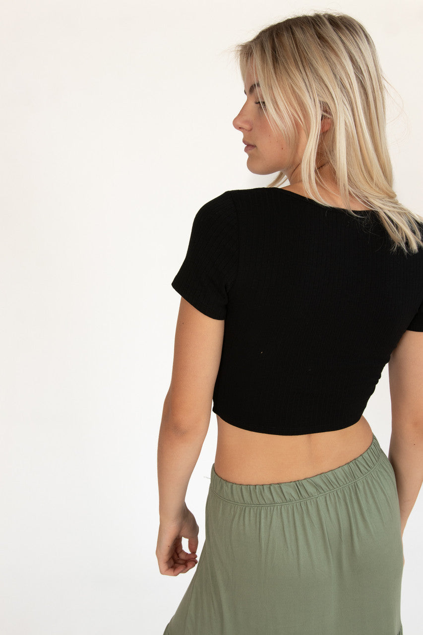 Black Hook and Eye Shirt