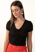 Hook and Eye Black Tee