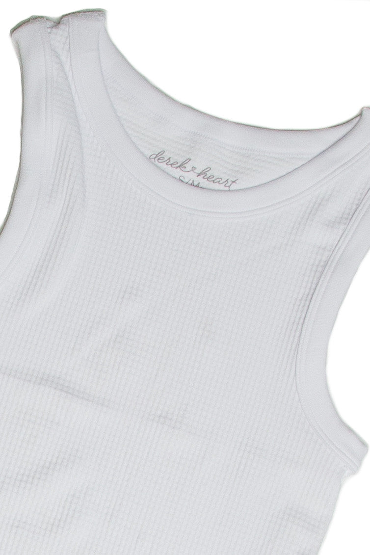 White Waffle Seamless Tank
